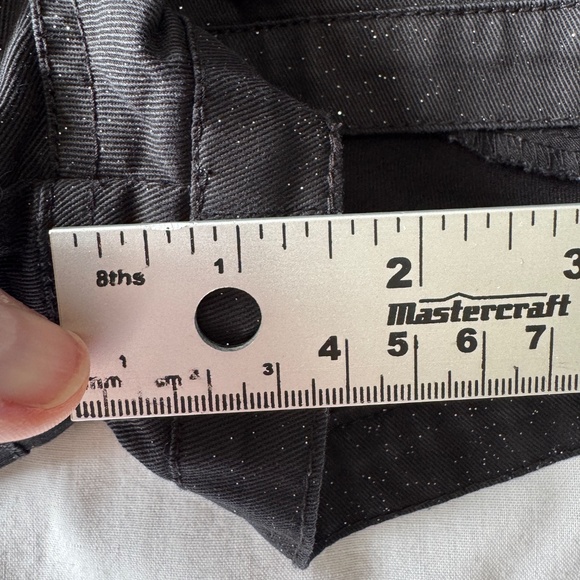 Zara trf Collection Women's Glitter Shortie Shorts Black 10 Summer Festival 1.5" - Picture 12 of 15